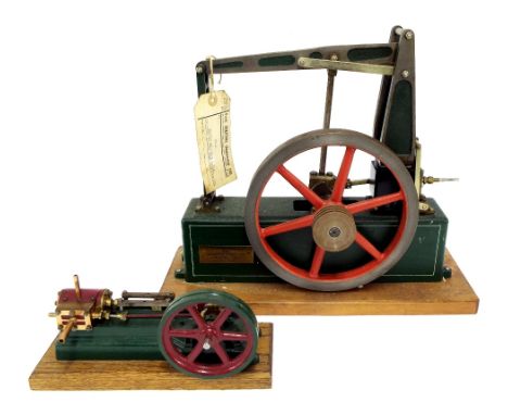 Good cast metal model of a Grasshopper type beam steam engine, bearing plaque 'Beam Andy, EM2 adaptors (engg) Ltd, London', u