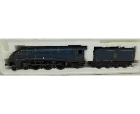 A Bachmann OO scale Gresley A4 4-6-2 locomotive, 60007, blue, weathered, boxed, box a/f