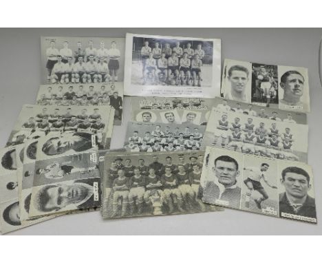 Cut-out football cards, comprising Famous Teams in Football History, Cup-Tie Stars of All Nations and Star Teams of 1961 plus