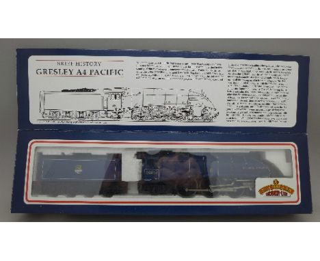 A Bachmann OO scale Gresley A4 4-6-2 locomotive, 60009, 31-954, blue, boxed