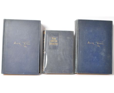 Mark Twain - A collection of late 19th / early 20th century books by Mark Twain. To include Tom Sawyer, Detective, 1898, alon