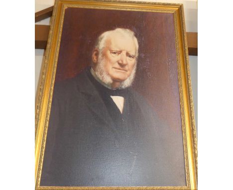Reproduction portrait print on canvas, 75x50cm
