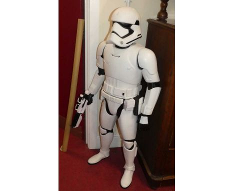 A large scale replica plastic model of a Star Wars Storm TrooperHeight is 122cm (approx 4')