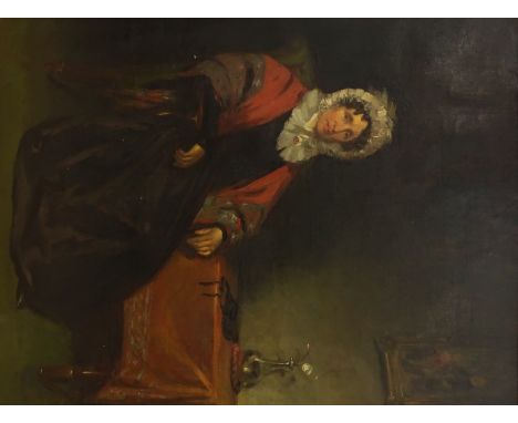 English School (19th century): Portrait of a Lady seated, oil on canvas unsigned 75cm x 57cm    Condition Report & Further De