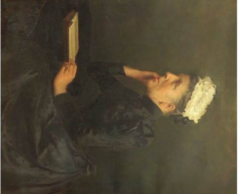 C H Parker (British 19th/20th century): Portrait of an Edwardian Lady, oil on canvas signed and dated 1909, 67cm x 55cm   Con