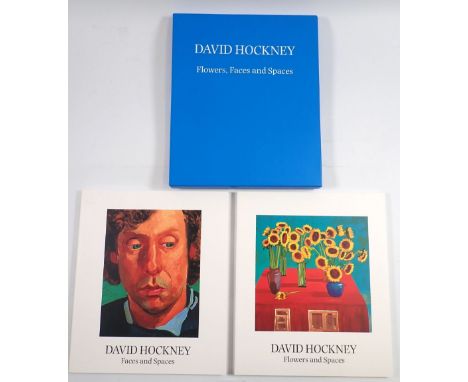 Flowers, Spaces and Places - David Hockney, two books in slip case published Anerley Juda 1997
