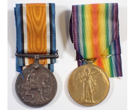 A WWI pair of Medals to Capt G J R Saunders 