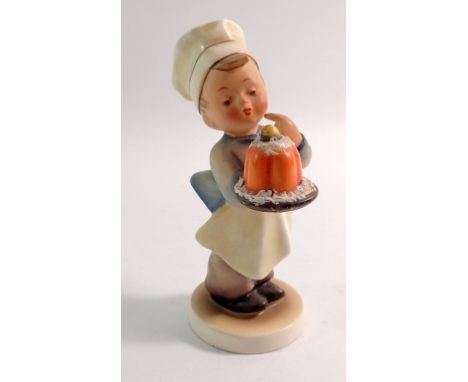 A Hummel figure of chef holding a jelly, 13cm