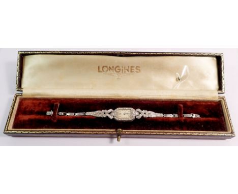 An Ebel diamond set cocktail watch, dated 1933