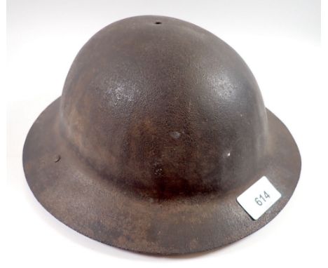 A WWI British Brodie helmet 