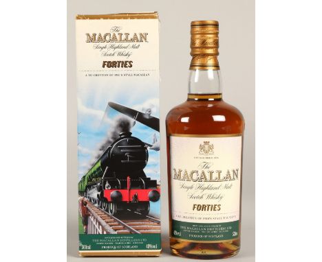The Macallan Forties single highland malt scotch whisky, A re-creation of 1940's style MaCallan, 500ml, 40% vol, boxed.
