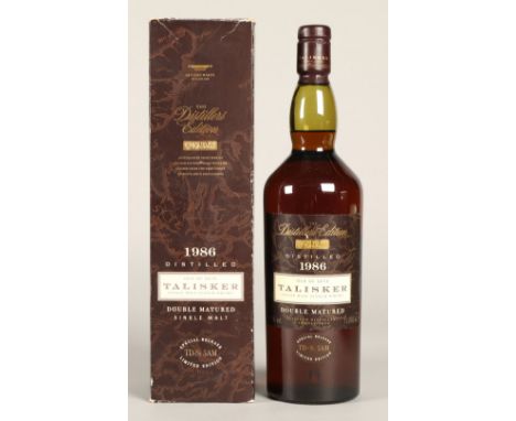 Talisker 1986 Distillers Edition Isle of Skye single malt scotch whisky, double matured special release TD-S: 5Am limited edi