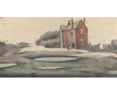 Laurence Stephen Lowry R.A. (British 1887-1976) Framed offset lithograph in colours, 1942, ARR signed and stamped&nbsp; Lonel