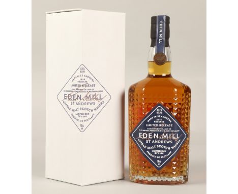Eden Mill 2018 Limited Release single malt scotch whisky, Made in St Andrews, Limited run of 3200 bottles, 70cl, 46.5% vol, b