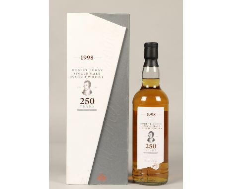 Isle of Arran The Official Robert Burns Vintage 1998 single malt scotch whisky, The 250 years Anniversary Edition, 70cl, 43% 
