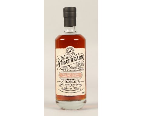 Strathearn Batch 001 non chill filtered natural colour sweet and sherried single malt scotch whisky, 700ml, 46.6% vol.