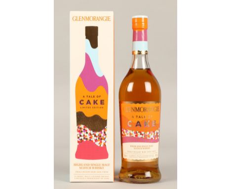 Glenmorangie A Tale of Cake, Tokaji Dessert Wine Cask Finish highland single malt scotch whisky, 70cl, 46% vol, boxed.