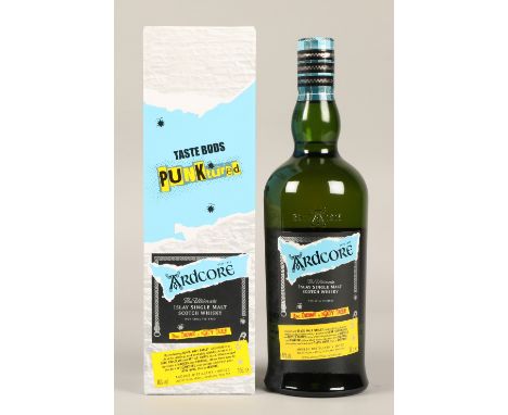 ARDCORE TASTE BUDS PUNKTURED The Ultimate Islay single malt non chill filtered scotch whisky, From The Ardbeg Distillery, 70c