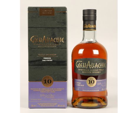 The GlenAllachie Virgin Oak Series French Oak Finish Limited Edition 10 years old Speyside single malt scotch whisky, 700ml, 