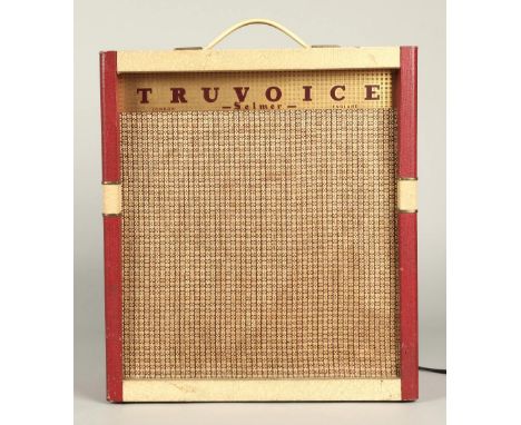 Selmer Truevoice vintage portable amplifier, 33.5 long, 38cm.