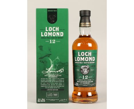 Loch Lomond Limited Edition 12 years old single malt scotch whisky, Celebrating South African golfer Louis Oosthuizen for win