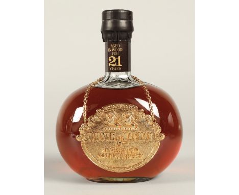 Whyte &amp; Mackay 21 years old scotch whisky, Aged in wood for 21 years, contained in a decanter type bottle, with certifica