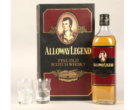 Alloway Legend (Rabbie Burns) fine old scotch whisky, Blended and bottled by Alloway Scotch Whisky Co Ltd, 70cl, No ABV, with