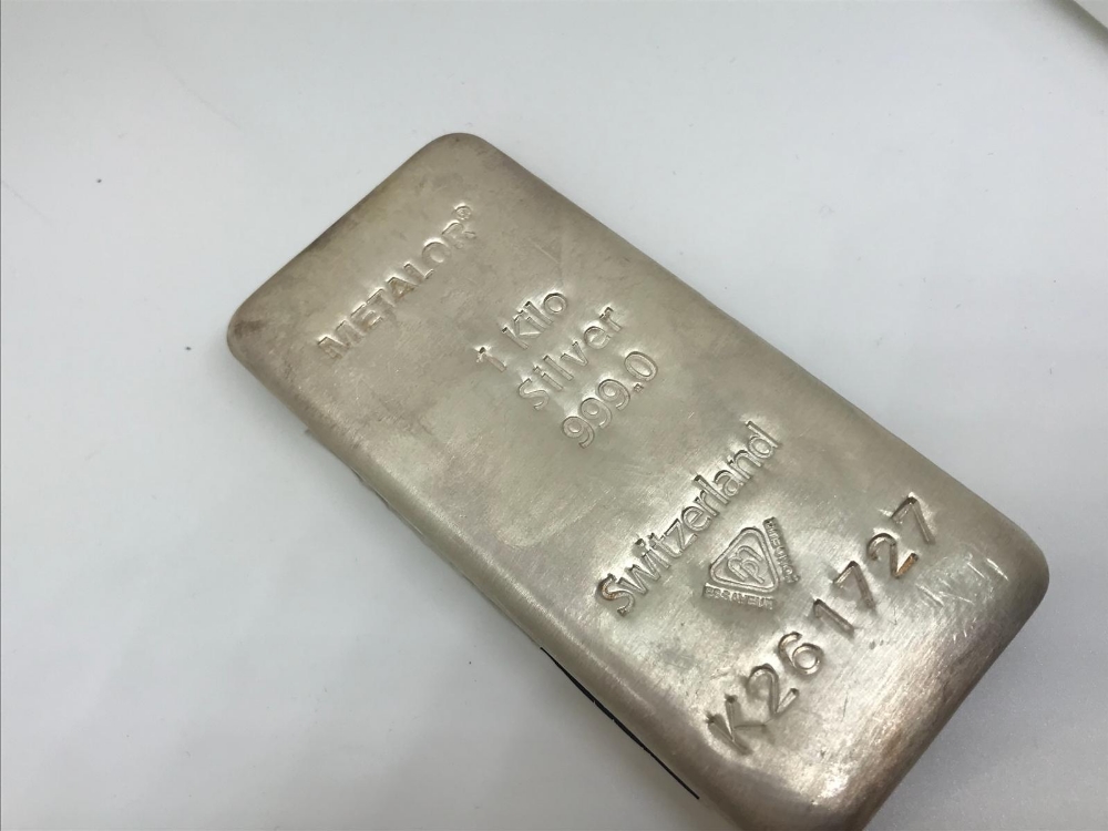 999 Fine silver bullion bar. 1kg