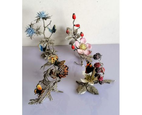 Four Boehm metal and ceramic figurines in limited editions of 200, three with certificates, with slight damage (see extra pho