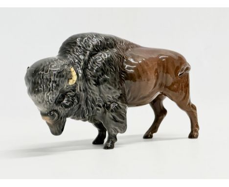 A large Beswick pottery Bison. Model 1019. 23x14.5cm 