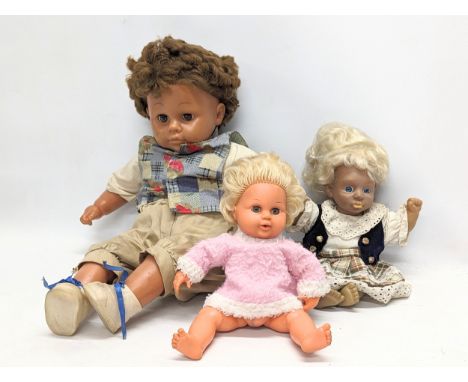 3 vintage dolls 