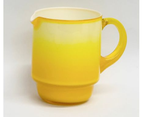 A Danish glass jug designed by Michael Bang for Holmegaard. 1970’s. 14x9x12cm 