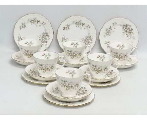 An 18 piece Royal Albert ‘Haworth’ tea service. Royal Albert LTD 1982. 