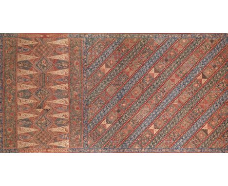 A BATIK HIP-CLOTH (KAIN PANJANG), CENTRAL JAVA, FIRST HALF 20TH CENTURY  dyed cotton, of rectangular form, the design compris