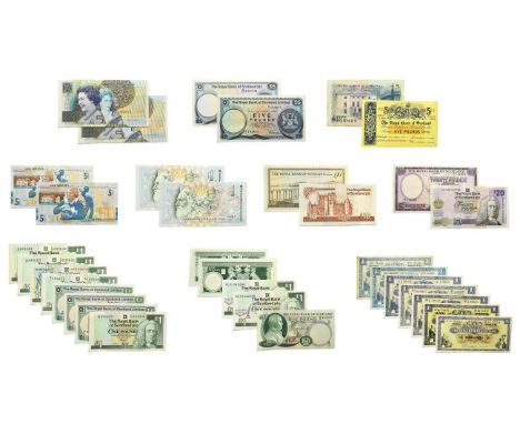 Scotland, A Collection of 34 x Royal Bank of Scotland Bank Notes consisting of: 1969 twenty pounds, S/N: A/1 134003. P.332. E