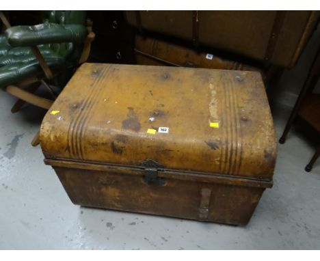 Vintage metal trunk