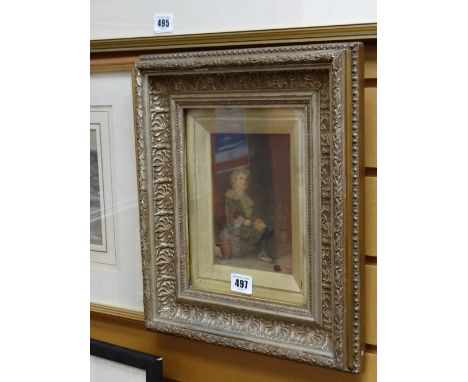An antique framed Pear's print of 'Bubbles'