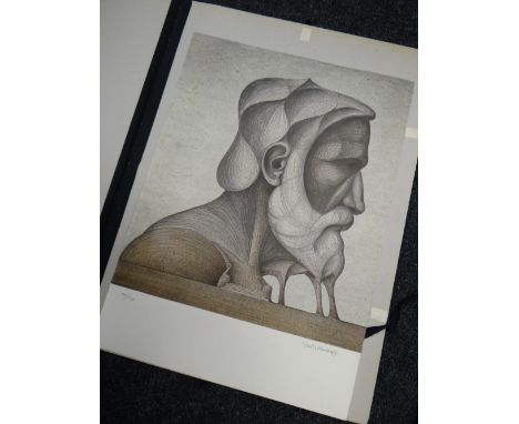 An unframed limited edition (90/150) lithograph by JOSE MARIA SUBIRACHS (Spanish sculptor 1927-2014), signed in pencil, 71 x 