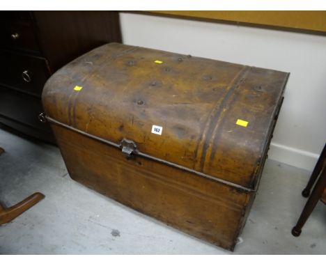 Vintage metal trunk