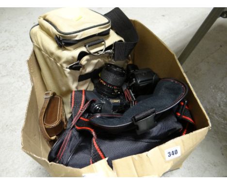 A parcel of camera equipment