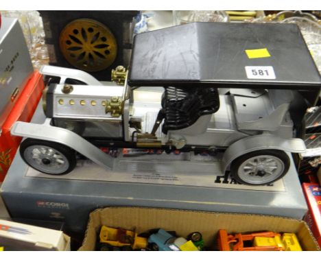 A vintage pre-war motor vehicle together with a boxed Corgi Classics 'Heavy Haulage' set