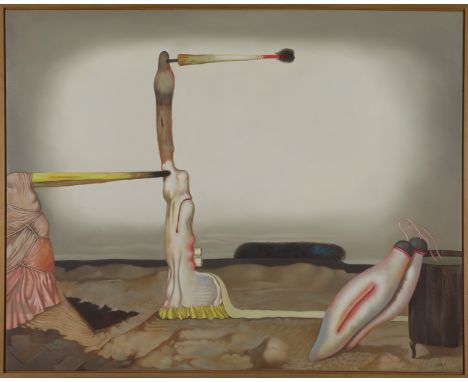 CARLOS  REVILLA (born 1940 )Les Nomades 1978Signé et daté en bas à droiteContresigné, daté et titré au dosHuile sur toileGete