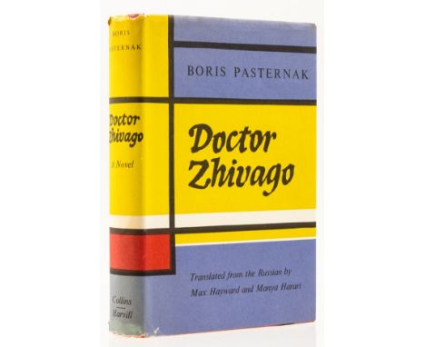 Pasternak (Boris) Doctor Zhivago, first English edition, newspaper cuttings loosely inserted, endpapers lightly toned, origin