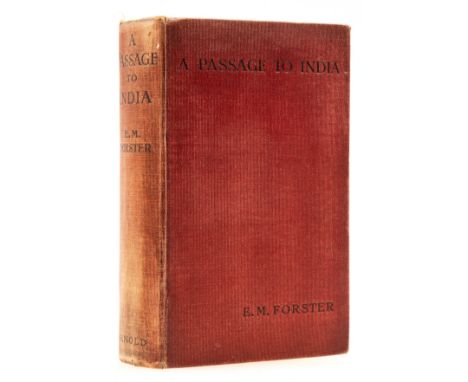 Forster (E.M.) A Passage to India, first edition, 3pp. publisher's advertisements at end, light toning to endpapers, hinge cr