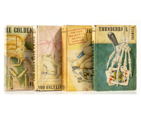 Fleming (Ian) Thunderball, ink gift inscription on endpapers, jacket price-clipped, 1961; On Her Majesty's Secret Service, in