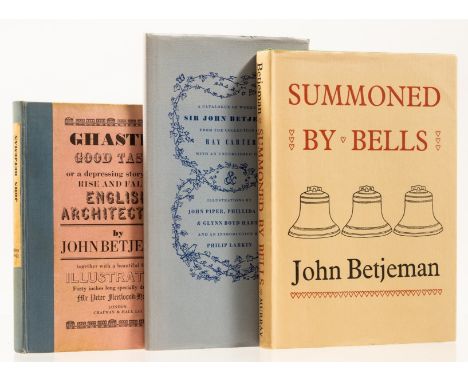 NO RESERVE Betjeman (John) Summoned by Bells, limited edition signed by the author, publisher's bookmark loosely inserted, or