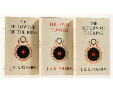 Tolkien (J.R.R.) The Lord of the Rings, 3 vol., comprising The Fellowship of the Ring, seventh impression, lower fore-edge an