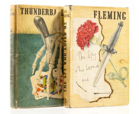 Fleming (Ian) Thunderball, boards with skeletal hand in blind to upper cover, spine lettered in gilt, light strip of fading t