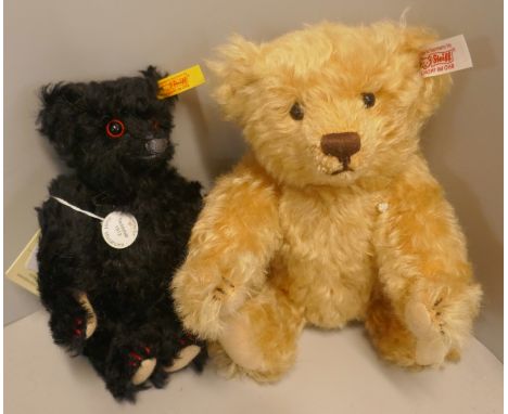 Two Steiff Teddy bears, 1912 miniature and limited edition Alexandra 