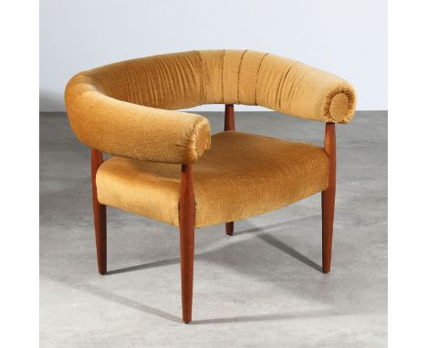 Nanna Ditzel, Lounge Sessel Modell Ring ChairNanna DitzelDesign 1958Lounge Sessel Modell Ring Chair. Entwurf 1958. Teakholz, 